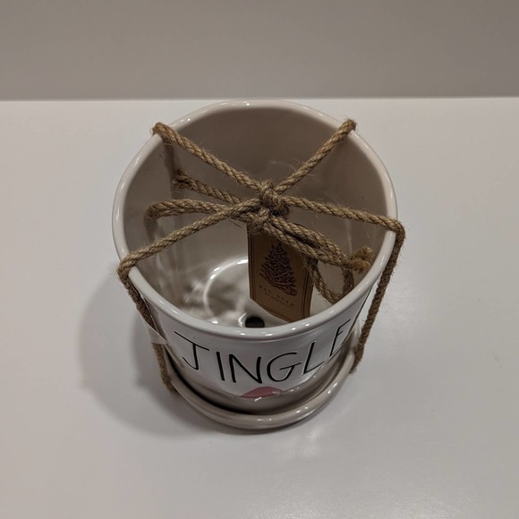 Rae Dunn "Jingle" Santa Hat Planter, Artisan Collection by Magenta NWT - Picture 3 of 8